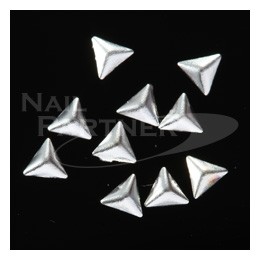 ◆Capri 3D立體三角形銀色鉚釘3mm(100粒)