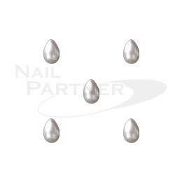 Capri 白色珍珠 雨滴型 4×6mm (20粒)