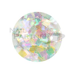 ◆SARURU 閃亮快樂亮片 HG-109 七彩鑽石光方形