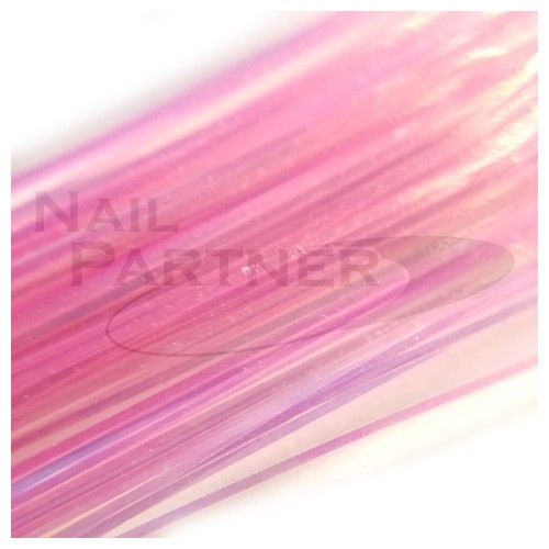 ◆SARURU 超極細極光絲線 粉紅 (100cm)