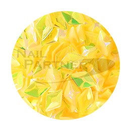 ◆SARURU 閃亮快樂亮片 HG-238 立體黃色極光