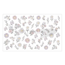 Amaily 彩繪貼紙 3-28 花式花卉 (彩色)