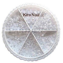 KiraNail 珍珠組 半圓 純白