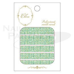 ◆CLOU 美甲貼紙 軟呢紋-125 綠色