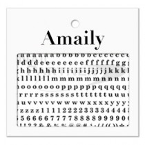 ◆Amaily 彩繪貼紙 4-2 小寫字母 (黑)