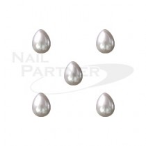 Capri 白色珍珠 雨滴型 6×8mm (20粒)