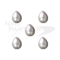 Capri 白色珍珠 雨滴型 8×10mm (10粒)