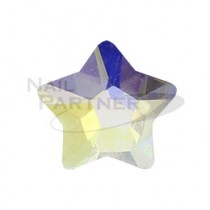 MATIERE 玻璃石 圓型星 藍色極光6mm (5個)