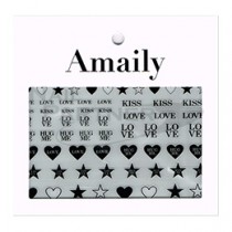 ◆Amaily 彩繪貼紙 2-5 愛的訊息 (黑)