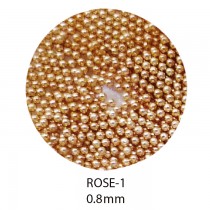 BEAUTY NAILER 電鍍珠0.8mm ROSE-1 玫瑰金