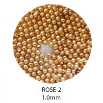 BEAUTY NAILER 電鍍珠1mm ROSE-2 玫瑰金