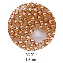BEAUTY NAILER 電鍍珠1.5mm ROSE-4 玫瑰金